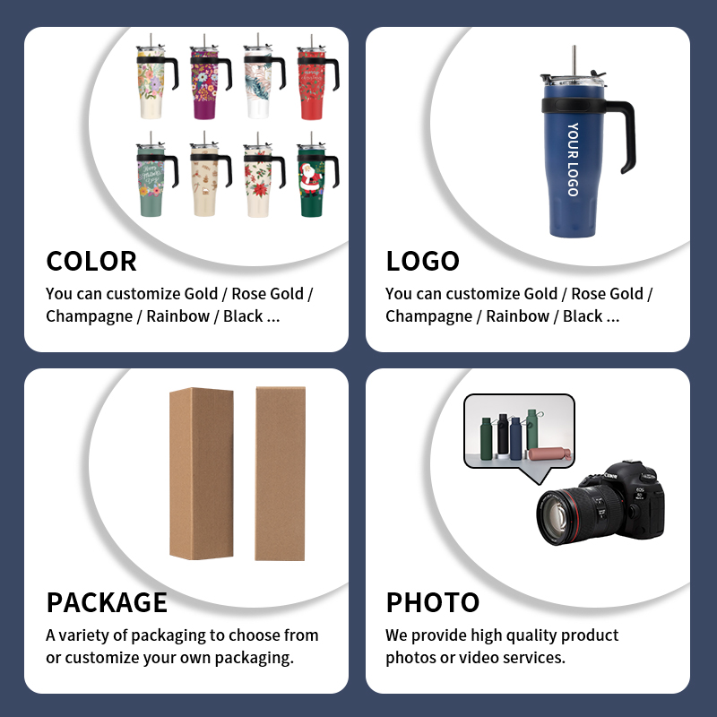 40oz Stainless Steel Double Wall Vacuum Tumbler-Eco-Friendly Country Style Customizable Color/Logo Business Gifts Laser product image 2