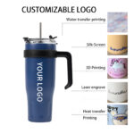 40oz Stainless Steel Double Wall Vacuum Tumbler-Eco-Friendly Country Style Customizable Color/Logo Business Gifts Laser product image 3