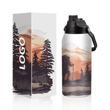 40oz Stainless Steel 304 Gallon Jug Wide Mouth Vacuum Insulated Leakproof Lid Temperature Display Eco-Friendly 12-24hr Thermal - 12 color