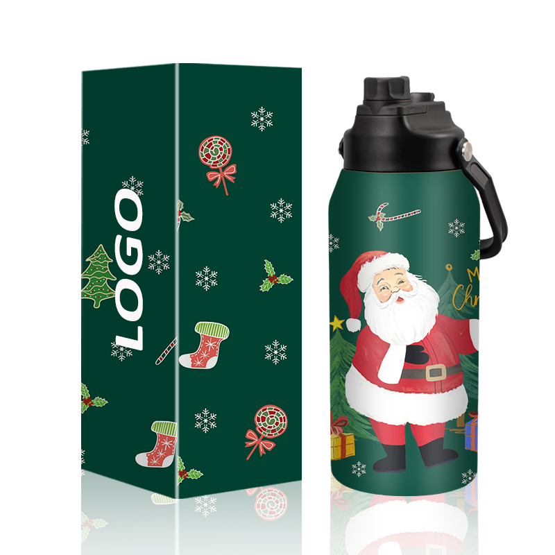 40oz Stainless Steel 304 Gallon Jug Wide Mouth Vacuum Insulated Leakproof Lid Temperature Display Eco-Friendly 12-24hr Thermal product image 1