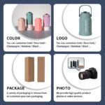 Reusable Stainless Steel Eco-Friendly Large Capacity Vacuum Insulated Water Bottle Handle Lid Custom Logo 12-24 Hours Thermal product image 2