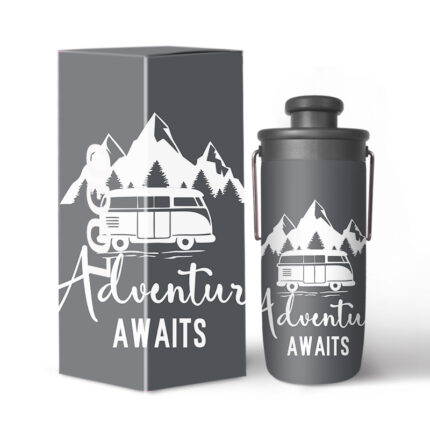 Custom Vacuum Insulated Stainless Steel Water Bottle Handle Lid 20oz Eco-Friendly Portable Drinkware 12-24hr Thermal Performance - 16 color
