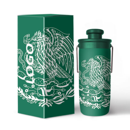 Custom Vacuum Insulated Stainless Steel Water Bottle Handle Lid 20oz Eco-Friendly Portable Drinkware 12-24hr Thermal Performance - 7 color