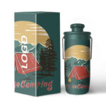 Custom Vacuum Insulated Stainless Steel Water Bottle Handle Lid 20oz Eco-Friendly Portable Drinkware 12-24hr Thermal Performance product image 1