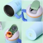 Original Equipment Large Capacity 304 Stainless Steel Insulated Cup Handheld Fruit and Car Cup Double Straw 40oz Premium Tumbler product image 2