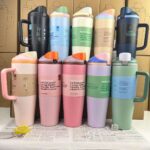 Original Equipment Large Capacity 304 Stainless Steel Insulated Cup Handheld Fruit and Car Cup Double Straw 40oz Premium Tumbler product image 4