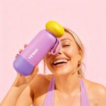 Double Wall Insulated Eco-Friendly Tumbler Custom Logo Stainless Steel Powder Coated Matte Black Gym Sports Water Bottle Lid product image 1