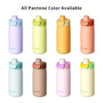 BPA-Free 13oz Stainless Steel Kids Water Bottle Handle Straw Leakproof 12-24hr Thermal Insulation Eco-Friendly Portable Cola product image 4