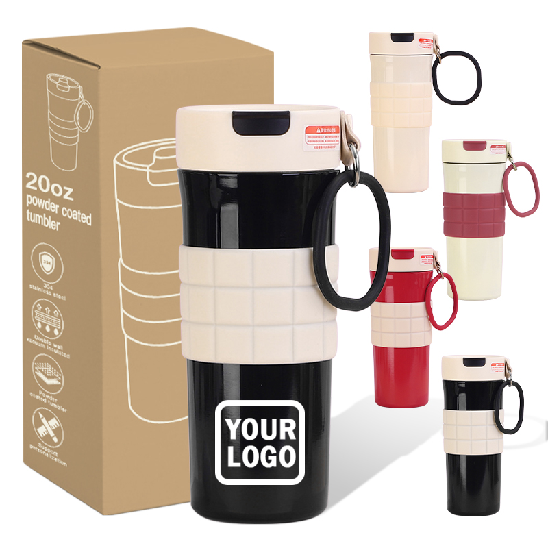 Custom Modern 20oz Eco-Friendly Stainless Steel Vacuum Insulated for Office Cup Outdoor Portable Couple Straw Cup product image 1