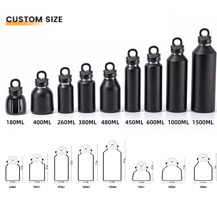 Portable Threadless BPA Free Leak-Proof 1000ml Double Wall 316 Stainless Steel Vacuum Thermos 12-24hrs Thermal Insulation for product image 2