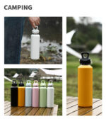 Portable Threadless BPA Free Leak-Proof 1000ml Double Wall 316 Stainless Steel Vacuum Thermos 12-24hrs Thermal Insulation for product image 5