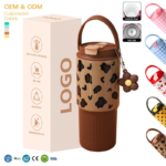 Factory Custom 750ml Coffee Mugs Travel Coffee Tumbler Vacuum Stainless Steel Coffee Cup with Lid Straw product image 4