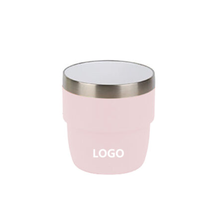 Custom logo 16oz 12oz 8oz 6oz 4oz Double Wall Stainless Steel Travel Mug Stackable Coffee Cups Vacuum Insulation - 4oz color