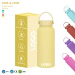 Custom Sports Vacuum Insulated Water Bottle 40/32/18oz Wide Mouth Stainless Steel Travel Reusable Bottles with logo product image 1