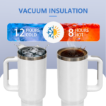 USA Warehouse RTS Hot Selling 20 Pack 40oz 2.0 Stainless Steel White Sublimation Coffee Tumbler with Handle product image 4