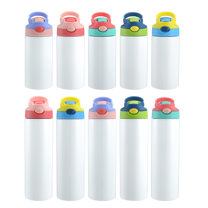 OEM 12oz 20oz Blanks Kids Mug Straight Sippy Tumbler Cup Steel Water Bottle for Sublimation product image 1
