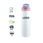 OEM 12oz 20oz Blanks Kids Mug Straight Sippy Tumbler Cup Steel Water Bottle for Sublimation product image 4