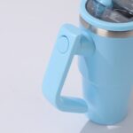 30oz 40oz Insulated Stainless Steel Car Tumbler with Rotatable Handle Portable Travel Mug Reusable Bottle product image 5