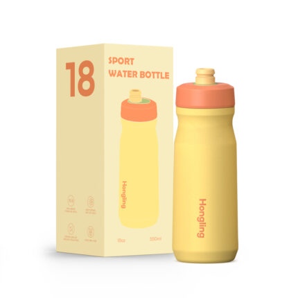 Hong Ling Cycling Running Sports Bottle Insulated Stainless Steel Water Bottle for Electrolyte Drinks Custom Logo - A color