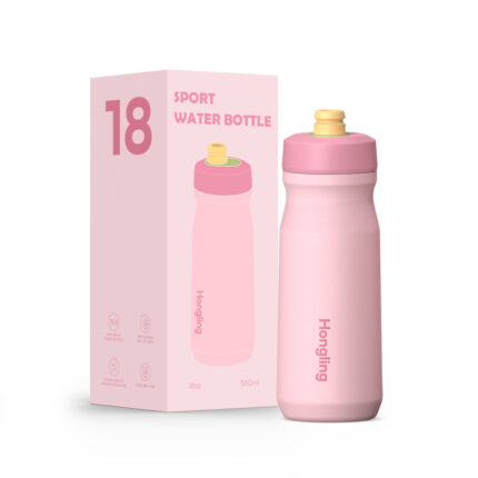 Hong Ling Cycling Running Sports Bottle Insulated Stainless Steel Water Bottle for Electrolyte Drinks Custom Logo - C color