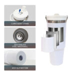 Reusable 30oz White Sublimation Stainless Steel Vacuum Insulated Tumbler with Handle Lid and Straw product image 3