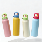 750ml Straight Stainless Steel Insulated Water Bottle 12-24 Hours Insulation Outdoor Sports Gift Cup Student Straw Cup with Lid product image 1