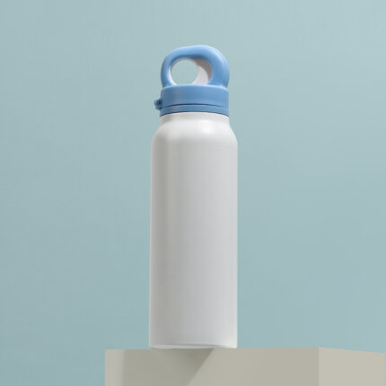 750ml Straight Stainless Steel Insulated Water Bottle 12-24 Hours Insulation Outdoor Sports Gift Cup Student Straw Cup with Lid - Orchid color