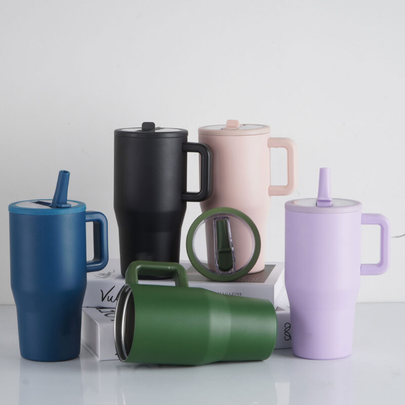 Mini Cute Kids Travel Tumbler 20oz Milk Tumbler Mug Double Wall Stainless Steel Insulated Tumbler with 100% Leak Proof Lid product image 1