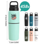 Cross-border Portable 304 Stainless Steel Modern Minimalist Anti-fall Thermos Cup Double-layer Vacuum Double-section Outdoor product image 2