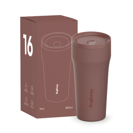 Eco-friend 12-24oz Double Wall Stainless Steel Insulated Tumbler for Office Insulated Coffee Cup with Slide-lock Leakproof Lid product image 1