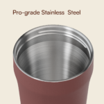Eco-friend 12-24oz Double Wall Stainless Steel Insulated Tumbler for Office Insulated Coffee Cup with Slide-lock Leakproof Lid product image 4