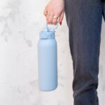 Macaron Color Stainless Steel Vacuum Thermos Bounce Straw Cup Back to School BPA Free Portable Handheld Water Mug product image 5