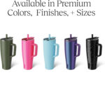 40oz Tumbler with 100% Leakproof Covered Straw Lid Hygienic Covered Straw Insulated Stainless Steel Water Bottle with Handle product image 5