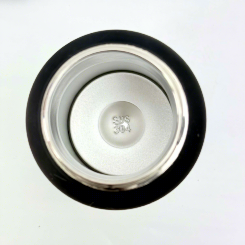 New Style Stainless Steel Water Bottle Powder Painting Rubber Painting with Ribbon Handle Custom Logo Printing product image 2