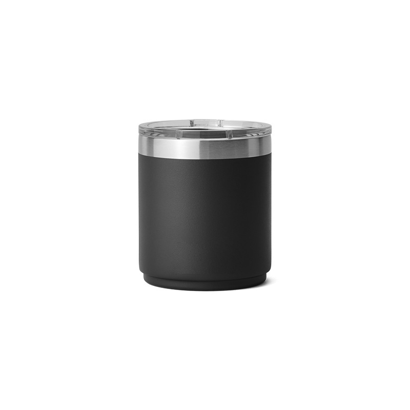 Custom Logo 10oz Straight 304 Stainless Steel Coffee Mug Vacuum Insulated Short Tumbler with Clear Lid Office Home Drinking Cup product image 5