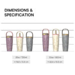 Hong Ling 25oz Unique Design Tumbler with Customized Design Portable 304 Stainless Steel Water Bottle with Silicone Straw product image 3