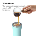 Modern Eco-Friendly Vacuum Insulated Tumbler with Stainless Steel and 2-in-1 Lid & Straw for Travel Camping Office School product image 3