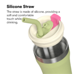 Modern Eco-Friendly Vacuum Insulated Tumbler with Stainless Steel and 2-in-1 Lid & Straw for Travel Camping Office School product image 5