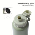 Custom Logo 1L Stainless Steel Double Wall Insulated Vacuum Flask 32oz Magnetic Water Bottle with Phone Holder product image 2
