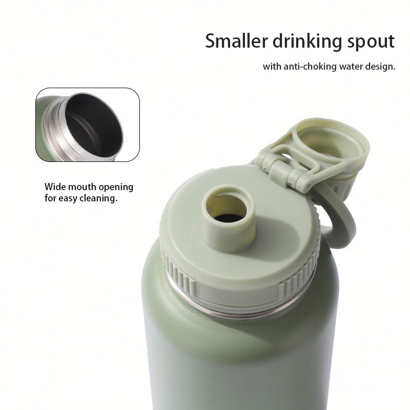 Custom Logo 1L Stainless Steel Double Wall Insulated Vacuum Flask 32oz Magnetic Water Bottle with Phone Holder product image 2