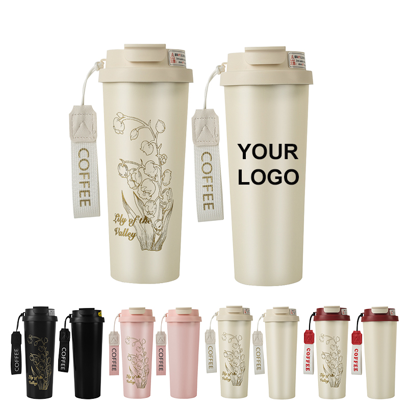 2026 380ml 510ml Eco-friendly Double Walled Stainless Steel Travel Coffee Mug Vacuum Insulated Reusable Coffee Mug product image 1