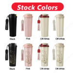 2026 380ml 510ml Eco-friendly Double Walled Stainless Steel Travel Coffee Mug Vacuum Insulated Reusable Coffee Mug product image 2