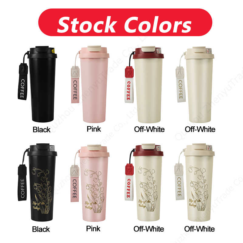 2026 380ml 510ml Eco-friendly Double Walled Stainless Steel Travel Coffee Mug Vacuum Insulated Reusable Coffee Mug product image 2