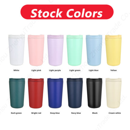 2026 380ml 510ml Eco-friendly Double Walled Stainless Steel Travel Coffee Mug Vacuum Insulated Reusable Coffee Mug product image 2