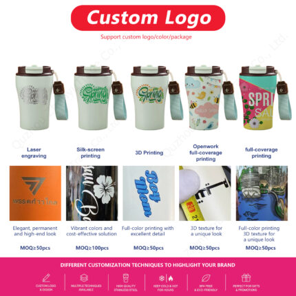 2026 380ml 510ml Eco-friendly Double Walled Stainless Steel Travel Coffee Mug Vacuum Insulated Reusable Coffee Mug product image 3