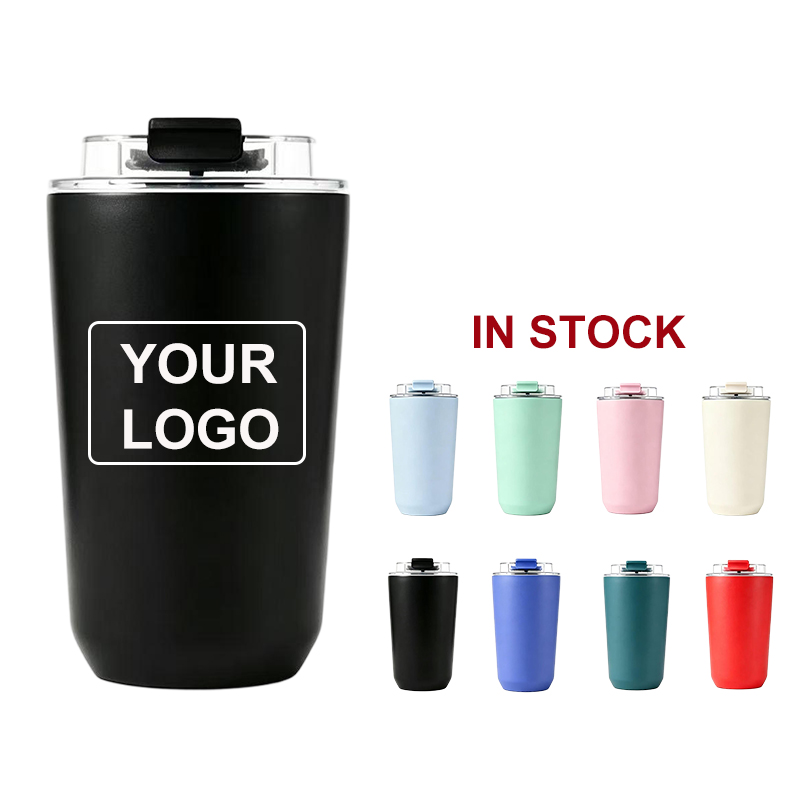 2026 380ml 510ml Eco-friendly Double Walled Stainless Steel Travel Coffee Mug Vacuum Insulated Reusable Coffee Mug product image 1