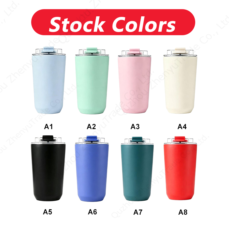 2026 380ml 510ml Eco-friendly Double Walled Stainless Steel Travel Coffee Mug Vacuum Insulated Reusable Coffee Mug product image 2