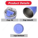 2026 380ml 510ml Eco-friendly Double Walled Stainless Steel Travel Coffee Mug Vacuum Insulated Reusable Coffee Mug product image 4