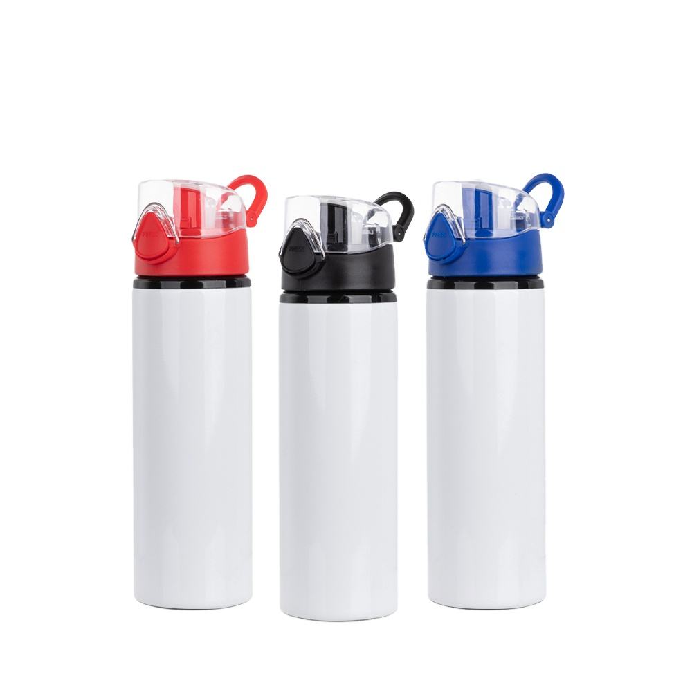 16_1 PYD Life New 25 oz White Sports Outdoor Sublimation Aluminum Water Bottle 750ml Custom Log