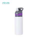 PYD Life High Quality 22oz 650ml White Sports Sublimation Aluminum Outdoor Kids Water Bott